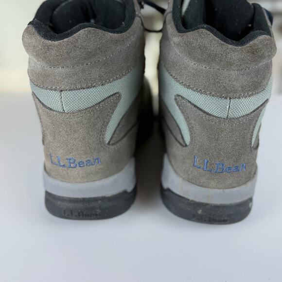 LL Bean Boots Womens 8M Primaloft Hiking Blue Gray hiking walking comfort S04113 - Picture 5 of 11